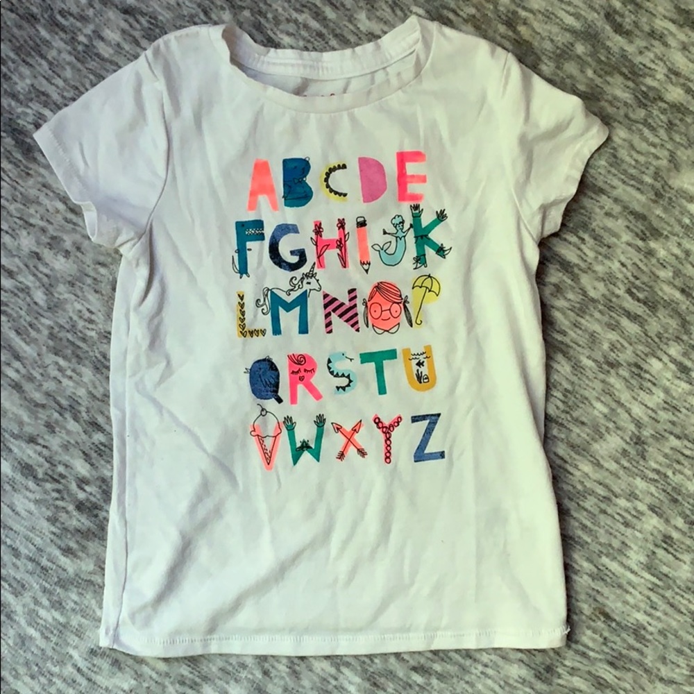 4T Cat & Jack ABC’s T-shirt